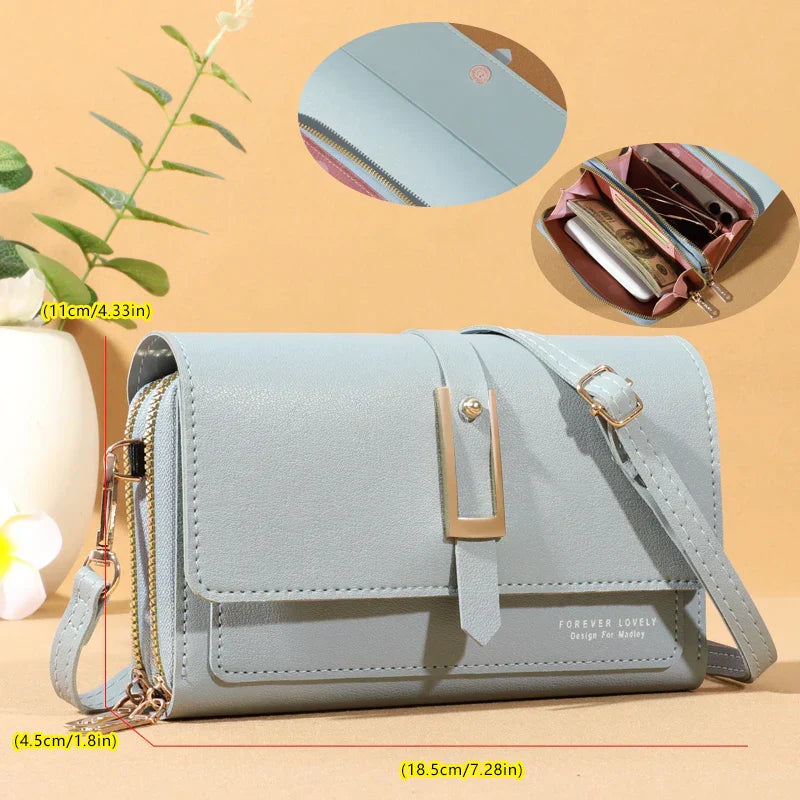 Maria | Elegant crossbody shoulder bag for women - Stylish mobile phone and card holder