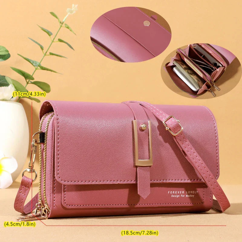 Maria | Elegant crossbody shoulder bag for women - Stylish mobile phone and card holder