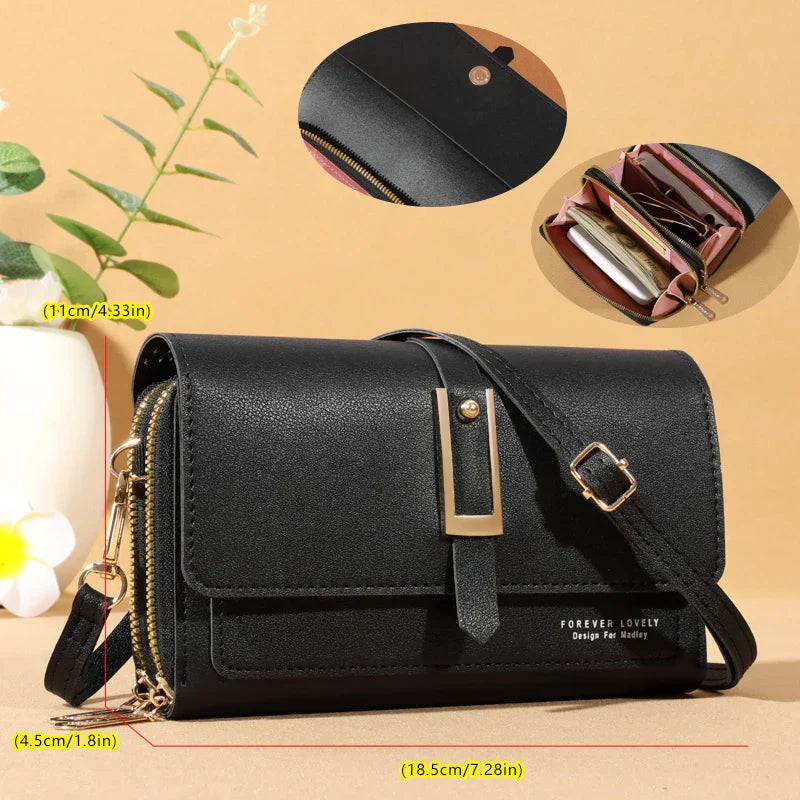Maria | Elegant crossbody shoulder bag for women - Stylish mobile phone and card holder
