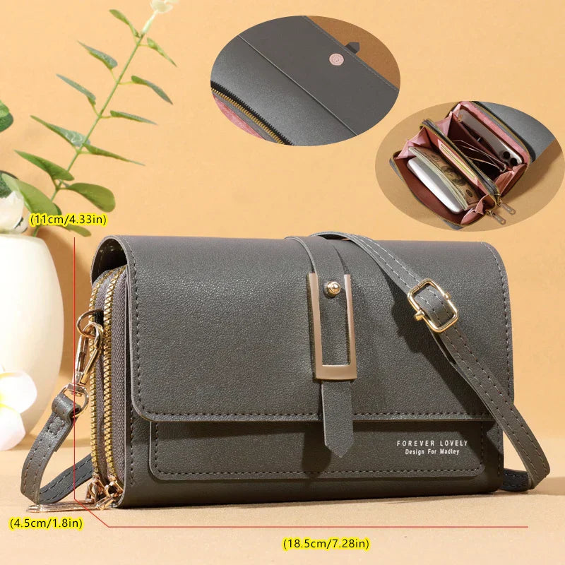 Maria | Elegant crossbody shoulder bag for women - Stylish mobile phone and card holder