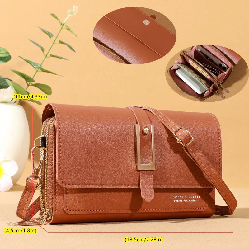 Maria | Elegant crossbody shoulder bag for women - Stylish mobile phone and card holder