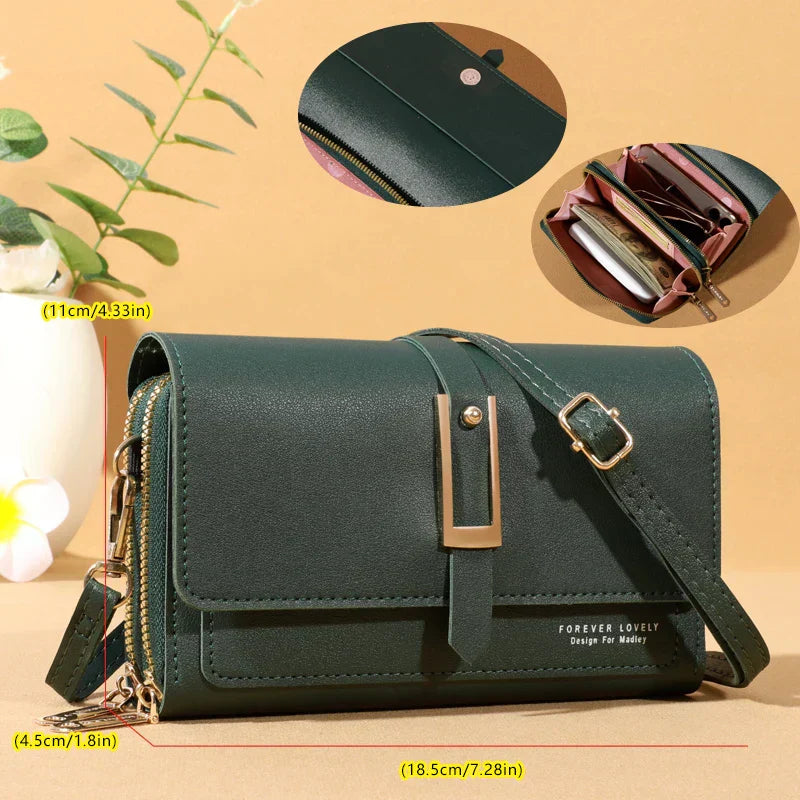 Maria | Elegant crossbody shoulder bag for women - Stylish mobile phone and card holder